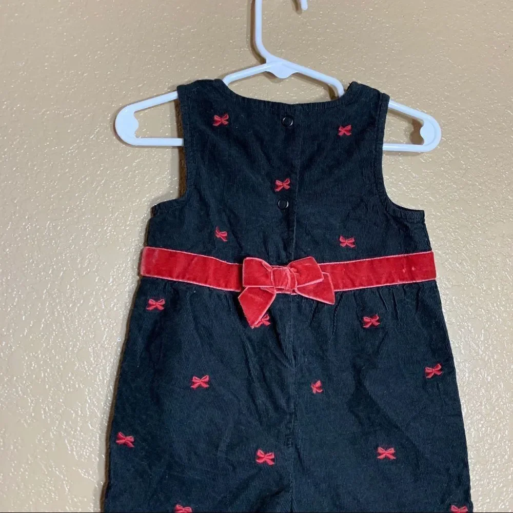 ‎Gymboree toddler girl black corduroy jumpsuit
